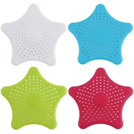 Starfish Hair Catcher Bathroom Drain Strainer Bathtub Shower Drain Cover Hair Trap Strainers Protectors Cover Filter for Kitchen