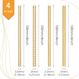 Ring Size Adjuster for Loose Rings - 4 Sizes Ring Sizer Ring Tightener Resizer Fit Spiral Silicone Tightener Set(Gold)