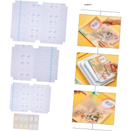 Transparent Paper Sticker Book Cover Film Clear Matte for Craft 30 Pcs Waterproof School Textbook Protective Case Cover Can Be Cut Self-Adhesive Book