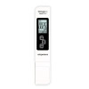 Digital Water TDS EC and Temperature Meter, ATC Function, 1ppm Resolution, 0-9990 ppm - White