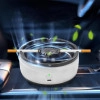 2 in 1 smart ashtray USB Chargeable Smokeless Ashtray Soot Free Indoor Outdoor Smoke Removal Ashtray Cigarettes Tray in Home Car Office (Multicolour 1-Pcs)