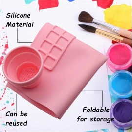 Silicone Craft Mat Silicone Painting Mat Non Stick Silicone Sheet,Silicone Mat for Resin Casting, Silicone Craft Mat for DIY Graffiti Oil Painting, Art, Clay and Play Doh