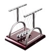 Newton Cradle Pendulum Metal Perpetual Motion Toy & Swing Balance Collision Ball Decoration Figurine With Polished Plastic Base For Office Classic Desk Toy