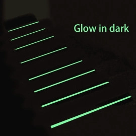 Anti Slip Glow Tape,(5M x 50MM) Luminous Anti Skid Fall Resistant Tape, Self Adhesive, Foot Grip Tape, Glow in The Dark Tape, Non Slip Strips with Radium For Slippery and Surfaces