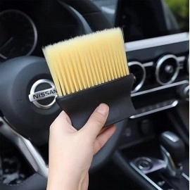 2 pcs Combo Interior Cleaning Brush Multipurpose Car Interior AC Vent Dashboard Dust Dirt Cleaner Cleaning Brush for Car Interior PC Laptop Keyboard Cleaning Brush (2 Brush Set)