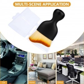 2 pcs Combo Interior Cleaning Brush Multipurpose Car Interior AC Vent Dashboard Dust Dirt Cleaner Cleaning Brush for Car Interior PC Laptop Keyboard Cleaning Brush (2 Brush Set)