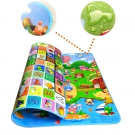 Double Sided Water Proof Baby Play Mat, Play mats for Kids Large Size, Baby Carpet, Play mat Crawling Baby (Standard Size - 6 Feet X 4 Feet)