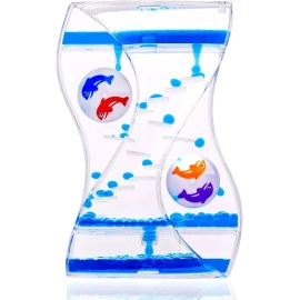 Liquid Motion Bubbler Bubbler Desk Sensory Toy Captivating Distraction Outlet Liquid Motion Bubbler for Sensory Play Fidget Toy Autism Toys Calm Relaxing,Penguin Desk Toys (PACK OF 1) (DOLPHIN)