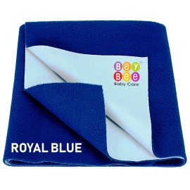 Bed Protector Waterproof for Baby Double Bed Size- 200cm x 260cm, Royal Blue