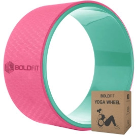 Yoga Wheel For Stretching Yoga Wheel for Back Bends, Exercise, Workout Yoga Accessories for Women & Men Exercise Roller Yoga Equipment for Home Workout, Yoga Chirp Wheel - 12Inch