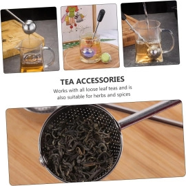 New Twisting Tea Infuser Stainless Steel Tea Infusers for Loose Tea Green Tea Infuser Green Tea Filter Stainless Steel Tea Infuser Steel Infuser (Black)