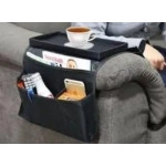 Rest Organizer For 6 Pockets Remote Control Holder, Tools, Pen, Mobile, Space Saver Organizer, Draped Over Sofa, Couch, Recliner Armrest with Cup Holder Tray For Home (Multicolor)