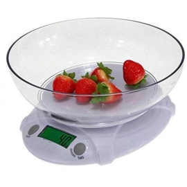 Battery Operated Electronic Digital LED Display Kitchen Scale with Bowl B09 7KG Display Units in Gm, Oz, lb, Kg - LED Display Digital Kitchen Scale with Bowl