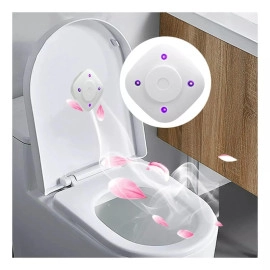 Smart Toilet UV Sterilizer, Negative Ions Remove Odors Deodorizer, WC Bathroom Germicidal UV Light Intelligent Rechargeable Disinfection Lamp