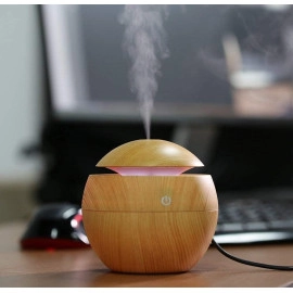 Wooden Cool Mist Humidifiers Essential Oil Diffuser Aroma Air Humidifier with Colorful Change for Car, Office, Babies, humidifiers for Home, air humidifier for Room