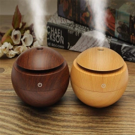 Wooden Cool Mist Humidifiers Essential Oil Diffuser Aroma Air Humidifier with Colorful Change for Car, Office, Babies, humidifiers for Home, air humidifier for Room