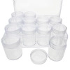 12pcs Bead Organizers in A Clear Plastic Box - Clear Storage Organizer Box, 7.5 x 5 x 2 inches - Includes 12 Small Containers with lids - 1.5 x 2 inches, Bead Holder