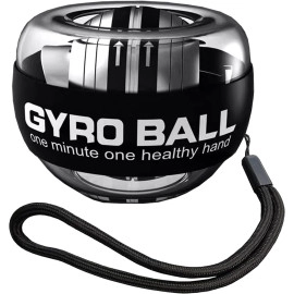 Wrist Strengthening Device | Self-Starting Gyro Ball for Finger Grip | Arm Strength Trainer for Stress Relief | Colorful Light-Up Ball with Wrist Rope (Multicolor, 1 Piece)