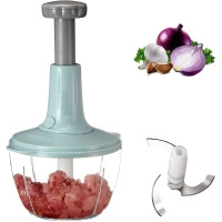 Manual Hand Press Vegetable Chopper for Kitchen Cutter to Cut Onion, Salad, Tomato, Potato, Food & Vegetable Chopper (Multicolor)