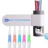 Toothbrush Sanitizer Sterilizer 5 Brush Holder and Automatic Squeeze UV Sanitizer Toothbrush Cleaner (Toothbrush Holder1)