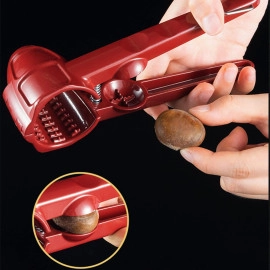 Walnut Cracker | Nut Cracker Tool with 10 Rows of Encrypted Serrations | Multifunctional Heavy Duty Nuts Opener Cutter Tool | Suitable for Walnut Chestnut Pistachio Macadamia Nuts