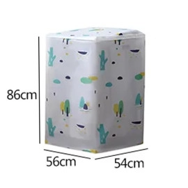 Waterproof Washing Machine Cover | Thick & Full Cover | Dust-Proof & Washable | Easy Installation | Printed Design (Multicolor)