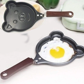 Mini Non-Stick Omelets Fry Pan/Breakfast Egg Frying Pan/All Kinds Cooking Pan with Soft Touch Handle (Induction and Gas Stove Compatible) Black - 1 Pcs (Design May Vary)