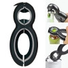 6-in-1 Multi Opener Bottle Can Opener, All in One Gripper Can Wine Beer Lid Twist Off Jar Non-Slip Easy Grip Soda Bottle Jar Bottle Practical Kitchen Tool-in Openers (Multicolor)