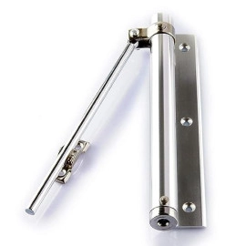 SpringDoor Closer, Gate Doors Stainless Steel Spring Door Closer, with Allen Key and Screws, for Automatic Door Closing (Steel)