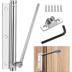 SpringDoor Closer, Gate Doors Stainless Steel Spring Door Closer, with Allen Key and Screws, for Automatic Door Closing (Steel)