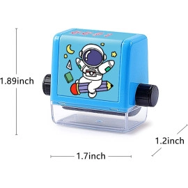 Digital Teaching Roller Stamp Plastic Number Rolling Stamp Addition Subtraction Math Exercises Toy for Kids Preschool Home School Supplies (Multi-Color)