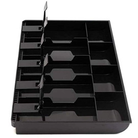 Cash Tray Plastic (9 compartment, Black)