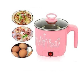 Electric Multifunction Cooking Pot 1.5 Litre Multi-Purpose Cooker Mini Electric Cooker Steamer Cook pots for Cook Noodles | Rice Porridge for Home, Office and Travel