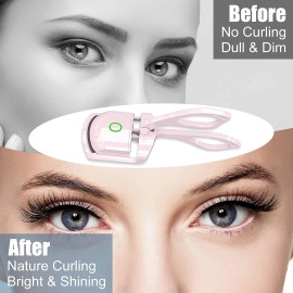 Electric Heated Eyelash Curlers for Women Girls. USB Heated Lash Curler with 2 Heating Modes,Long-Lasting Heated Eyelash Curler for Natural Lashes Handheld Eyelash Curlers -24H Natural Curl