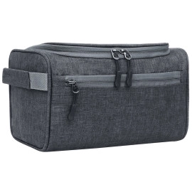 Travel Bag -Toiletry Organizer Hanging Dopp Kit For Men, Cosmetics Pouch For Women- Dark Grey 