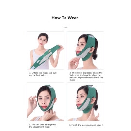 Face slimming Mask for Chin Breathable Face Lifting Belt v shape Face Slimming Belt for Women Anti Double Chin Belts bandage Skin Care Ultra-thin Strap Band Anti Wrinkle Mask