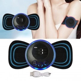 Foot Massager Pain Relief Wireless Electric EMS Massage Machine, Rechargeable Portable Folding Automatic with 8 Mode19 Intensity for Legs, Body, Hand Therapy (Foot Massager and body Massager)