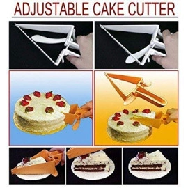 Triangle Shape Plastic Adjustable Cake Cutter Server Cake Sculpting Tool Cookie Bread Cutter Slicer Greater Server Knife