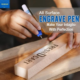 Power Engraving Pen Etching Carving Name Engrave It Electric Machine with Extra Tool Nib for Jewellery and All Glass Metal Plastic Wood (FDC-12A)