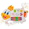 Musical Rabbit Piano for kids with Flashing Lights, 15 Keys and 3 Modes Animal sounds, Multicolor