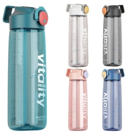 Tritan Sports Water Bottle - BPA Free Drinking Bottle, Leakproof Gym Bottle, Unbreakable Water Bottle, Ideal for Office, Sports, School, Gym, Yoga, Travelling (760 ML) (Random Color)