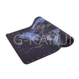 World Map Rubber Gaming Mouse Pad & Keyboard Desk Mat for PC Computer Laptop| 90X40 CM - Black