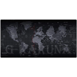 World Map Rubber Gaming Mouse Pad & Keyboard Desk Mat for PC Computer Laptop| 90X40 CM - Black