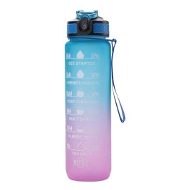 Motivation Water Bottle - Gym Bottle Motivational Water Bottle Sipper Bottle For Adults With Time Measurement Water bottle for office,Water bottle for gym 1000ML (Multicolor Pack of 1)