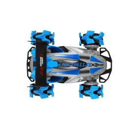 RX Racing 2.4G 4Wd RC Car Spray Twisting Stunt Drift Car Explosive Wheel Vehicle Music Flash Light Toys for Child Boys Adults (Blue)