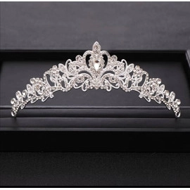 Queen Crown of Silver Crystal Tiara Crowns for Bridal Women Girls Wreath Headpiece Princess Elegant Crown Bridal Wedding Prom Birthday Party Headbands for Women Hair Accessories.