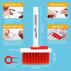 7 in 1 Laptop Cleaning Kit Screen Cleaner Keyboard Cleaner for Mobile Phone, Camera Lens, Computer, Gadget, Electronic, TV | with Large Microfibre Cloth & Keyboard AirPods Cleaner Brush