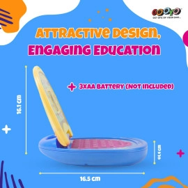 2011A Battery Operated Educational Learning Laptop Toy with LED Display and Music Effect | Babies/Girls/Boys/Toddlers | Pink Color, Power Source: 3xAA Battery (Not Included)