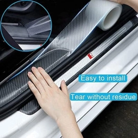 Car Door Edge Guards Door Sill Protector, Automotive Anti-Collision Strip Anti-Scratch Tape for Car Door Bumper/Door Sill Protector, Fits for Most Car (5CM X 5M - White)