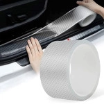 Car Door Edge Guards Door Sill Protector, Automotive Anti-Collision Strip Anti-Scratch Tape for Car Door Bumper/Door Sill Protector, Fits for Most Car (5CM X 5M - White)